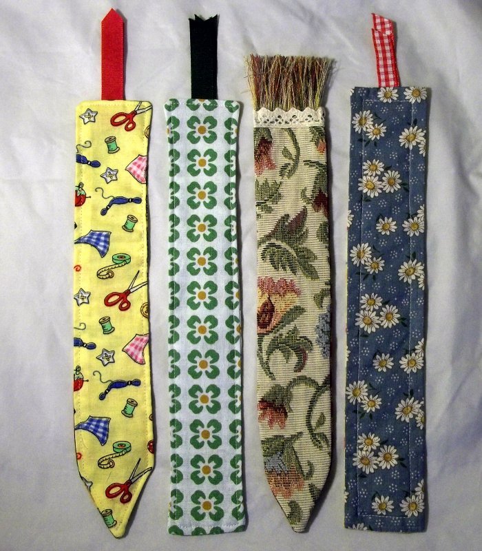 Things to make and do - Fabric Bookmarks