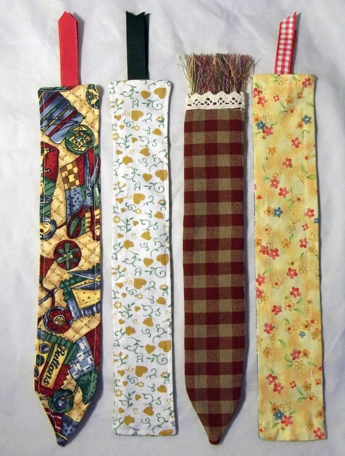 Things to make and do - Fabric Bookmarks