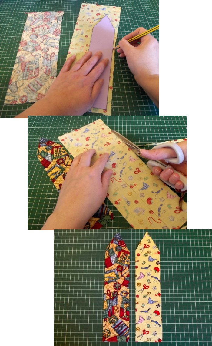 Things to make and do - Fabric Bookmarks