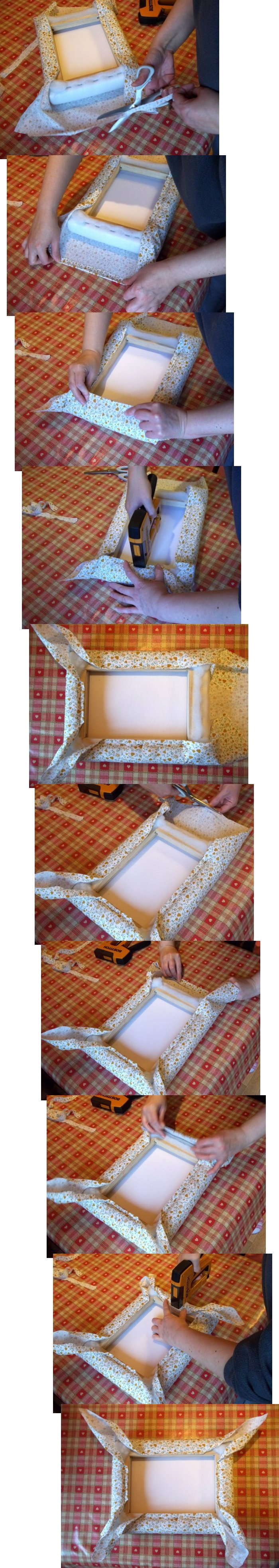 Things to make and do - Fabric Covered Notice Board