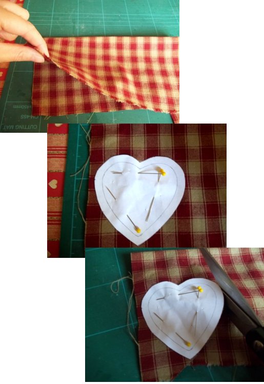 Things to make and do - sew a hanging heart decoration