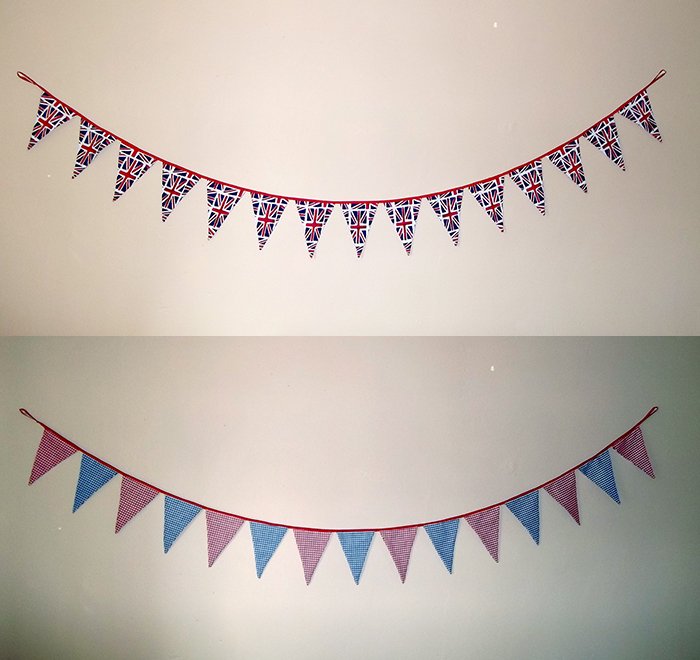 Things to make and do - Reversible Fabric Bunting