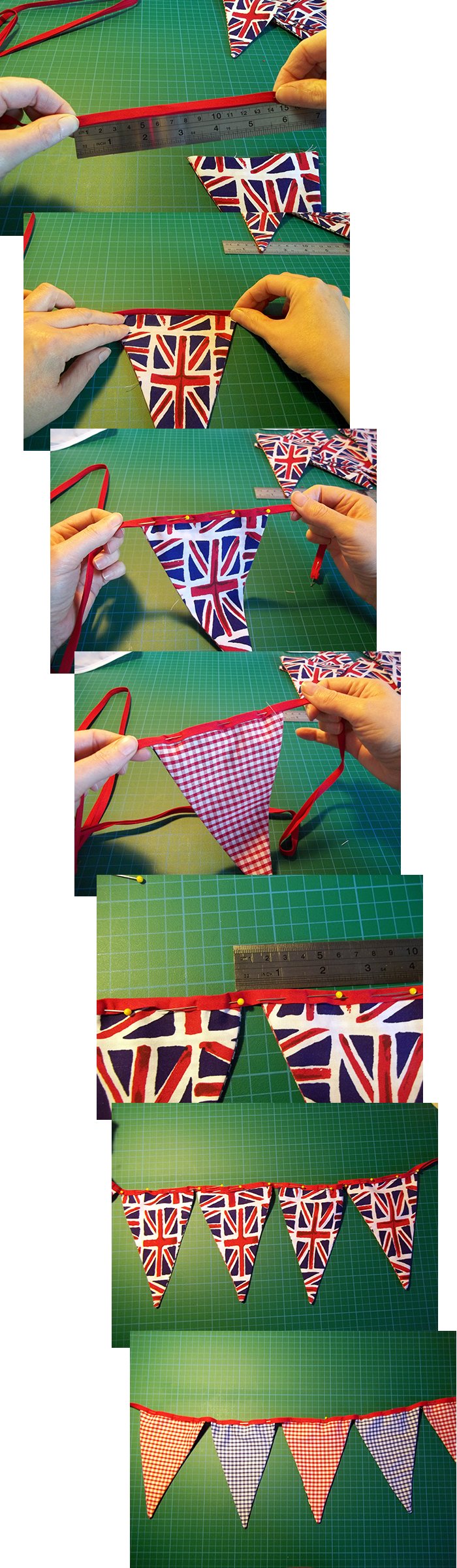 Things to make and do - Reversible Fabric Bunting