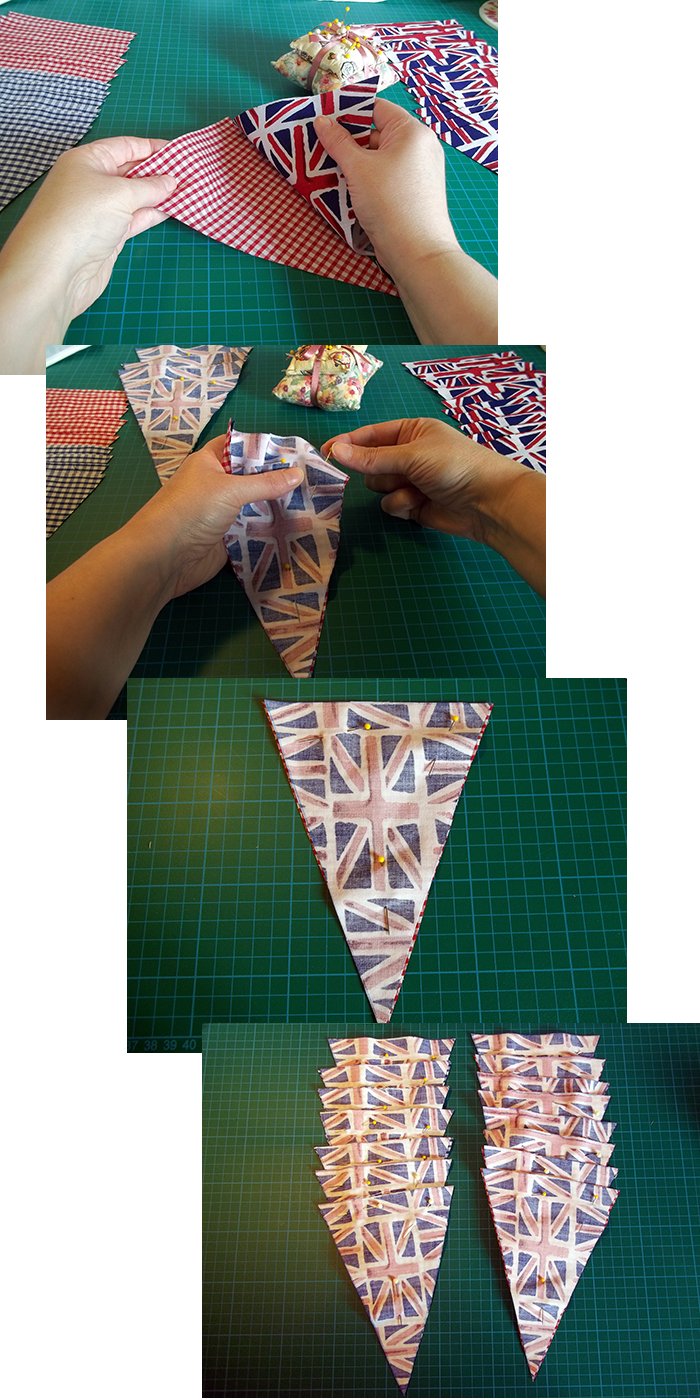 Things to make and do - Reversible Fabric Bunting