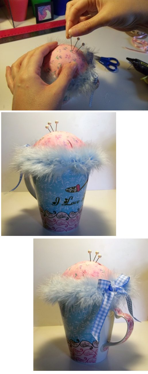 Things to make and do - mug pin cushion