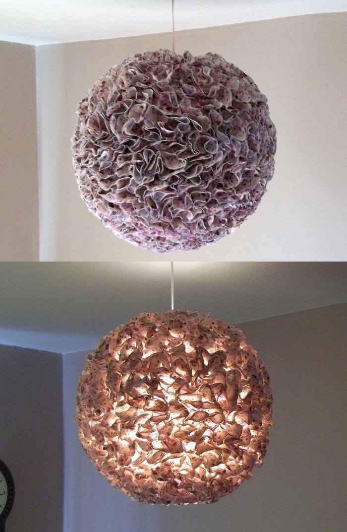 Things to make and do - Make A Fabric Pom-Pom Lightshade