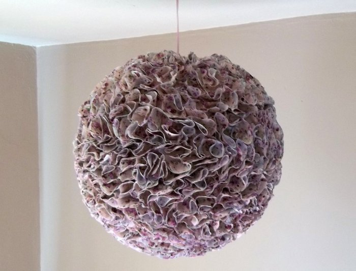 Things to make and do - Make A Fabric Pom-Pom Lightshade