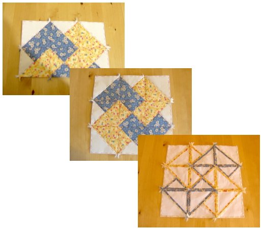 Things to make and do - patchwork: Card Trick block