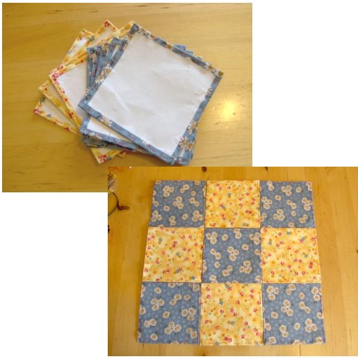 Things to make and do - patchwork: Nine Patch block