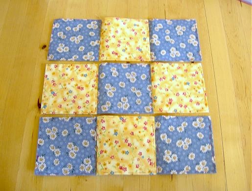 Things to make and do - patchwork: Nine Patch block