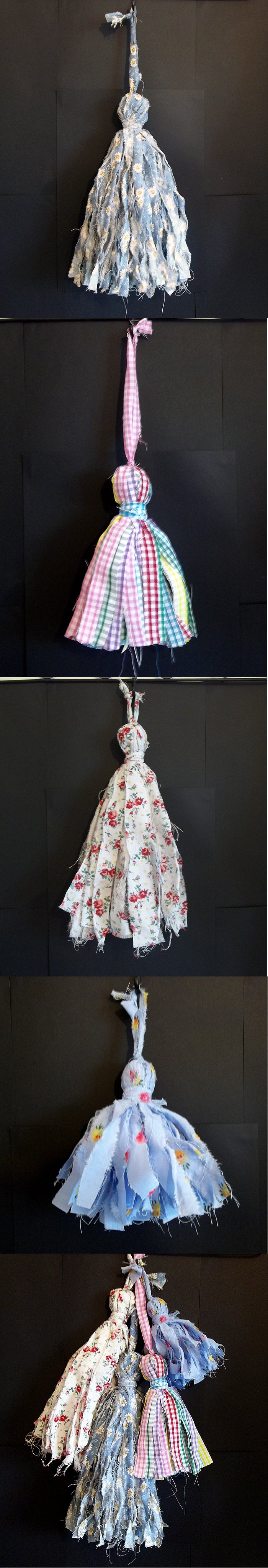 Things to make and do - Make Shabby Fabric Tassels (or Pom-poms)