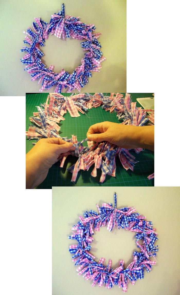 Things to make and do - Make a Shabby Fabric Wreath