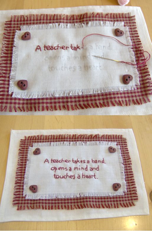 Things to make and do - art: sew a stitchery