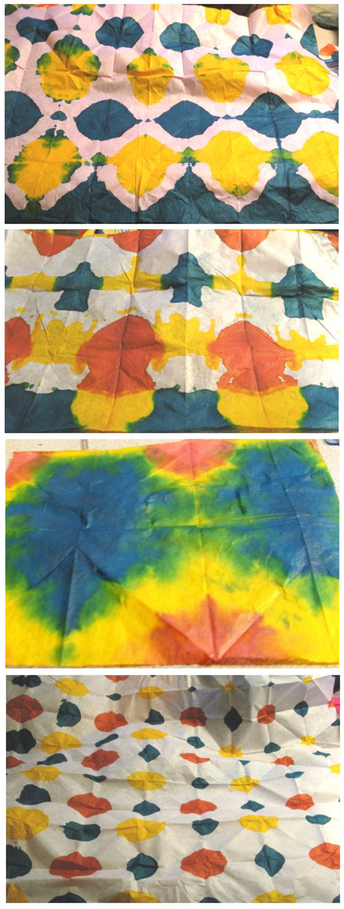 Things to make and do - Gallery: Tie-dye tissue paper by Jennifer Marohn