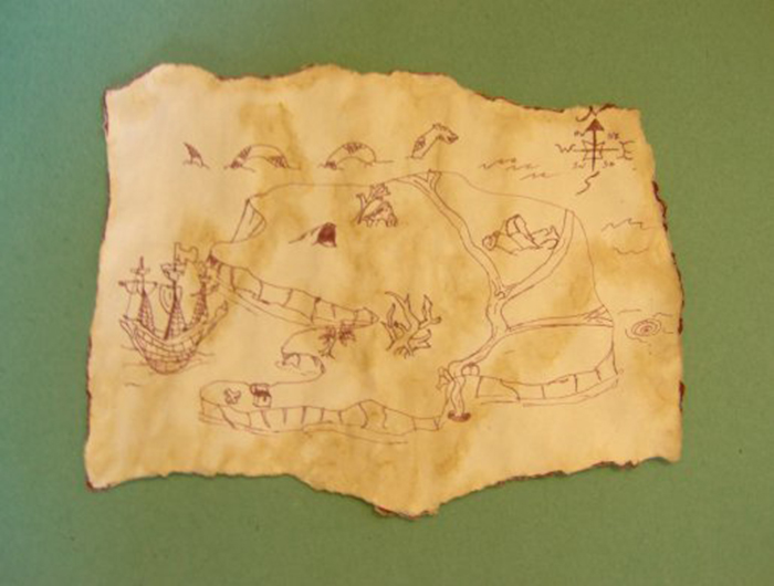 Things to make and do - Gallery: a treasure map by Lizzie Lovejoy