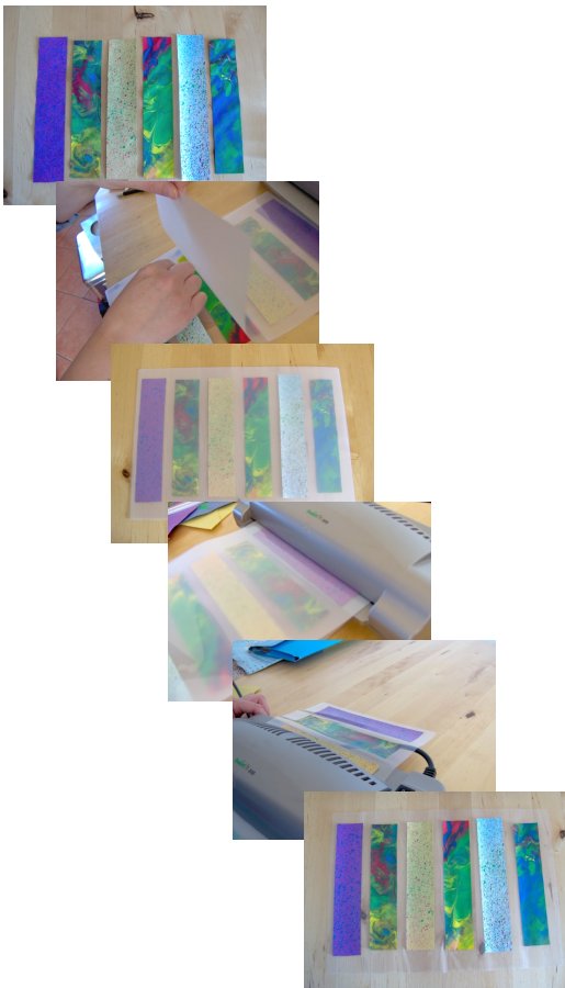 Things to make and do - Home decorated paper and Ribbon Bookmarks