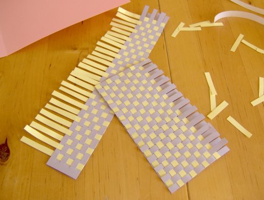 Things to make and do - Paper weaving bookmark