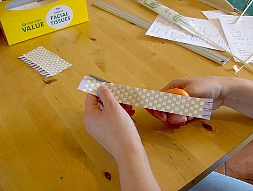 Things to make and do - Paper weaving bookmark