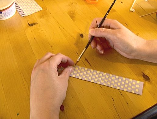 Things to make and do - Paper weaving bookmark