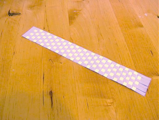 Things to make and do - Paper weaving bookmark