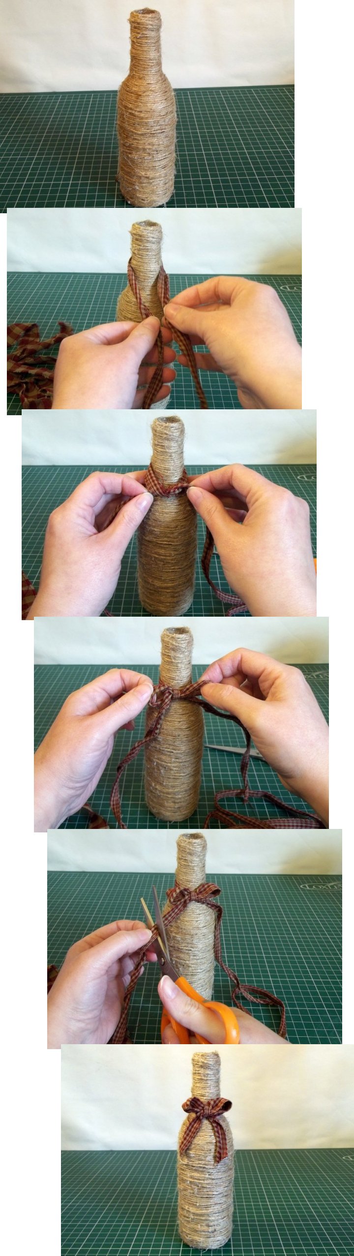 Things to make and do - Bottle & Twine Vase 