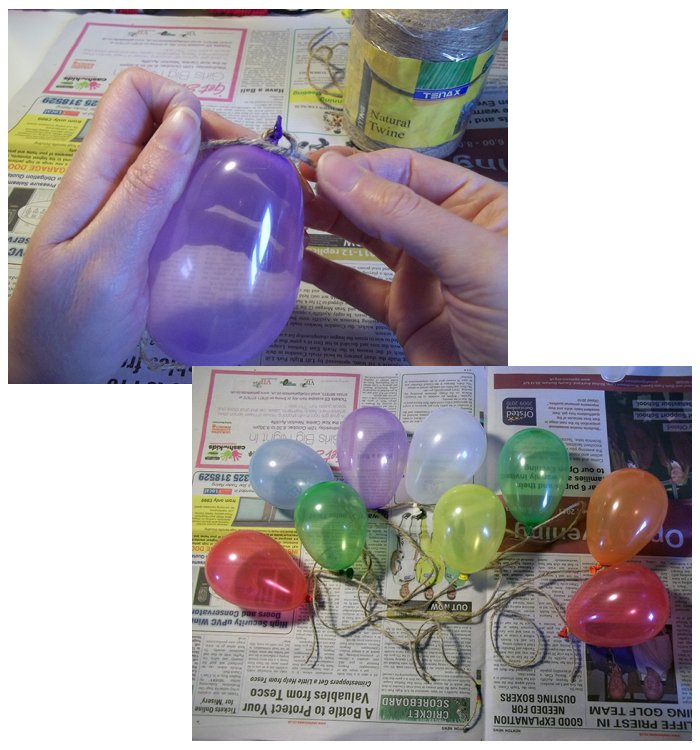 Things to make and do - String Eggs