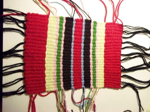 Things to make and do -  Weaving with a simple homemade loom