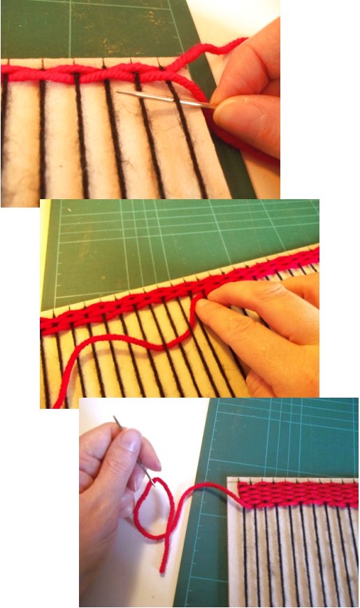 Things to make and do -  Weaving with a simple homemade loom