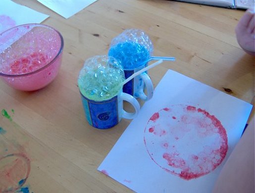 Things to make and do - art: Bubble Painting