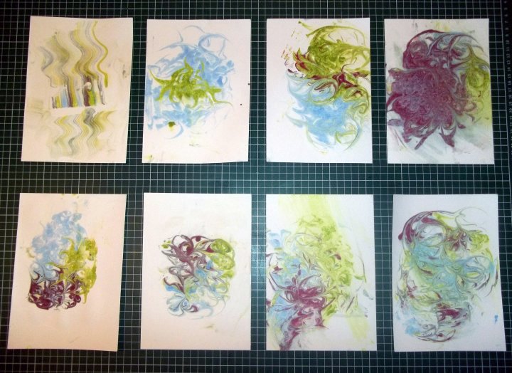 Things to make and do - Marbling with Shaving Foam