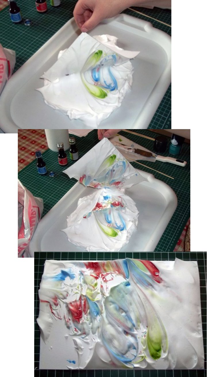 Things to make and do - Marbling with Shaving Foam