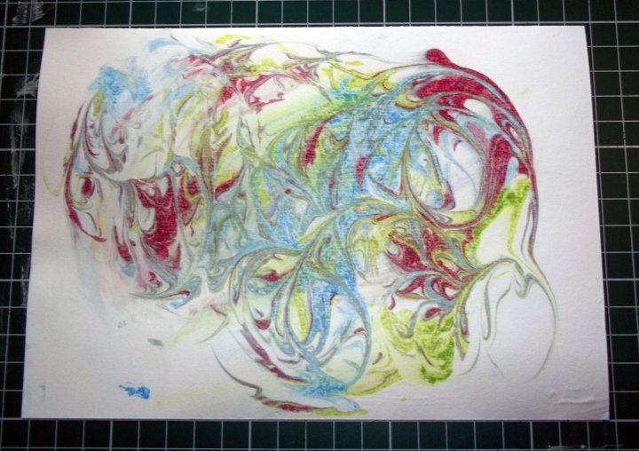 Things to make and do - Marbling with Shaving Foam