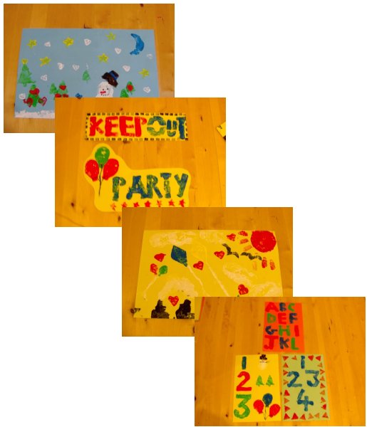 Things to make and do - art: Potato Printing