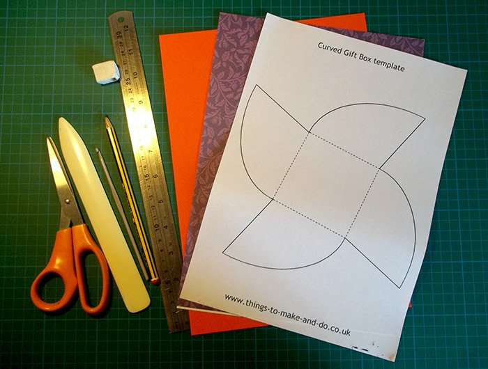 Things to make and do - Make a Curved Gift Box