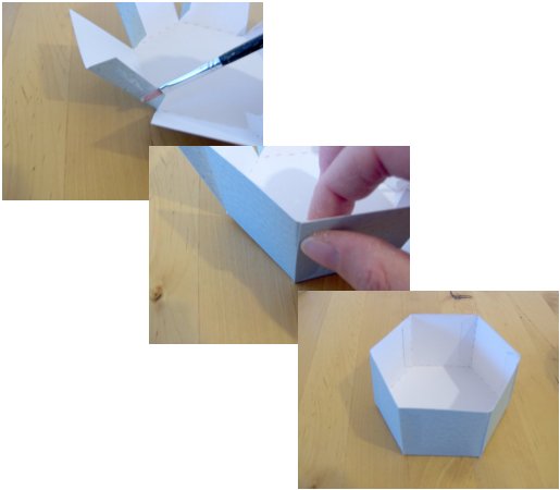 Things to make and do - hexagonal box