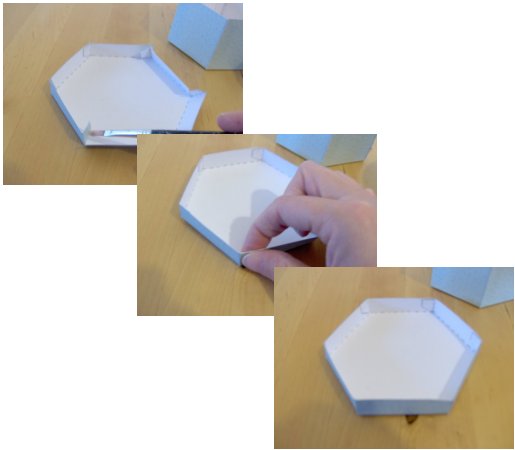 Things to make and do - hexagonal box