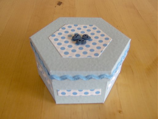 Things to make and do - hexagonal box