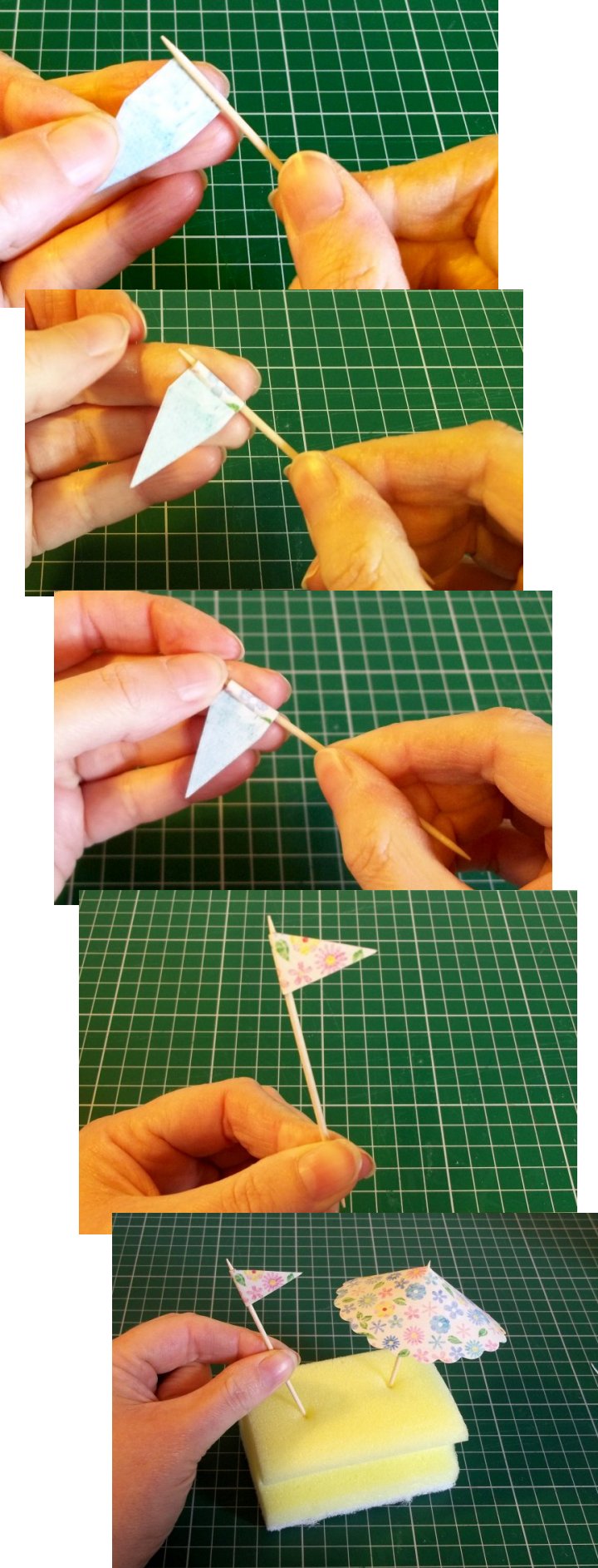 Things to make and do - Cocktail Umbrellas & Cup-cake Flags