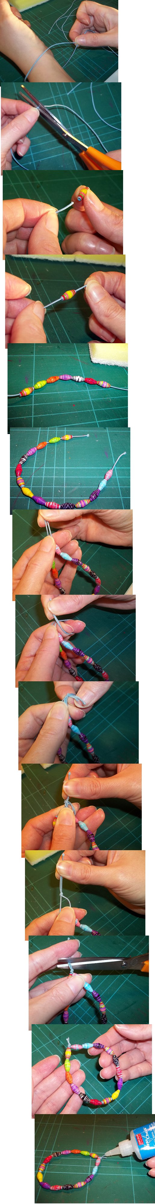 Things to make and do: Paper Bead Bracelet