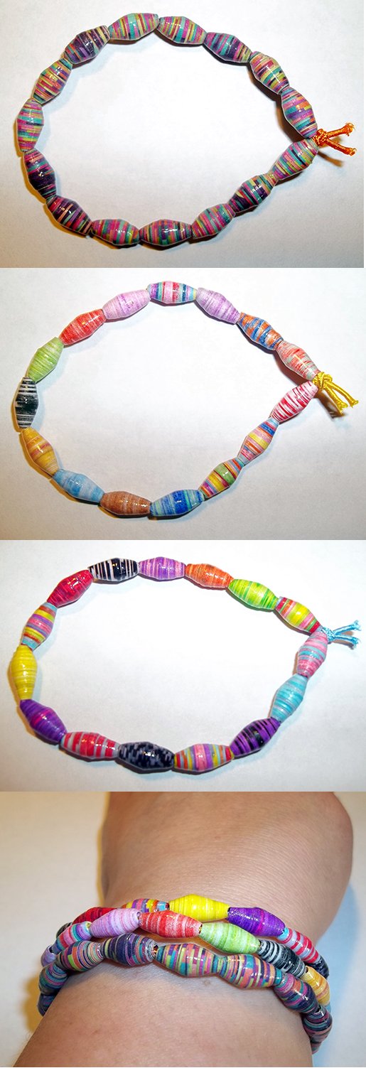 Things to make and do: Paper Bead Bracelet