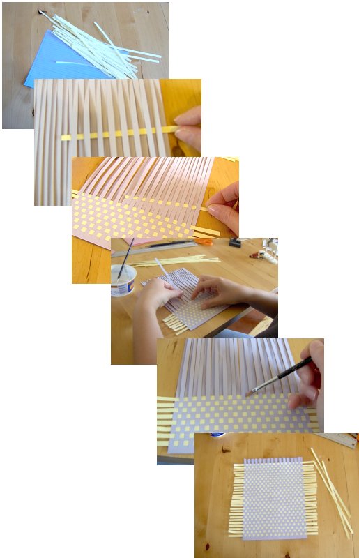 Things to make and do - art: Paper weaving