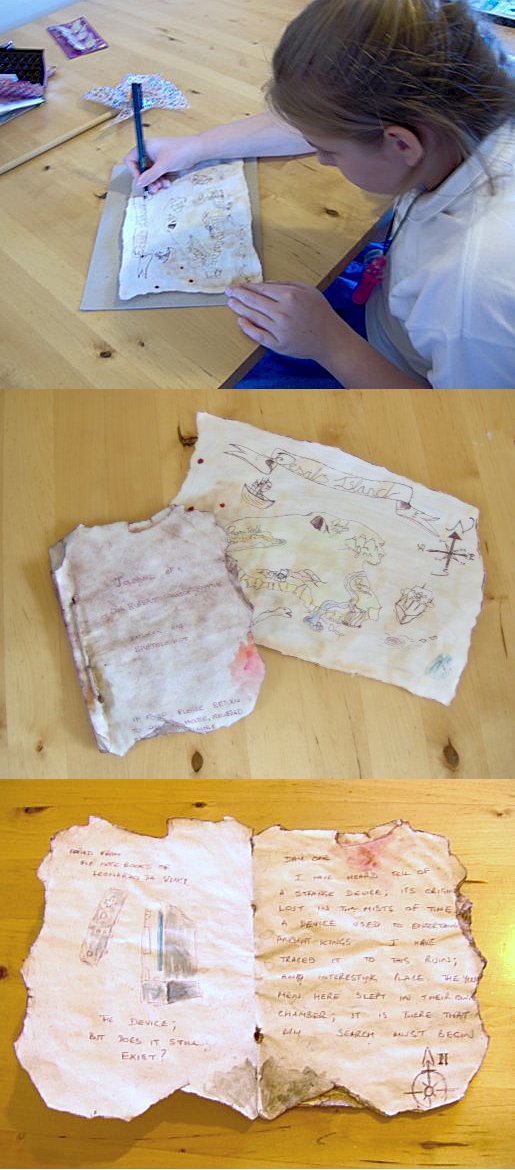 Things to make and do - art: make a treasure map