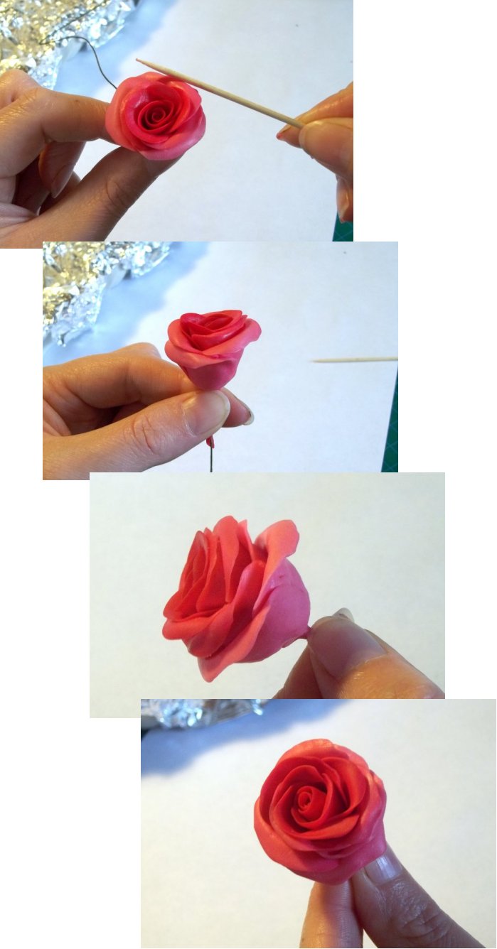 Things to make and do - making Cold Porcelain Roses