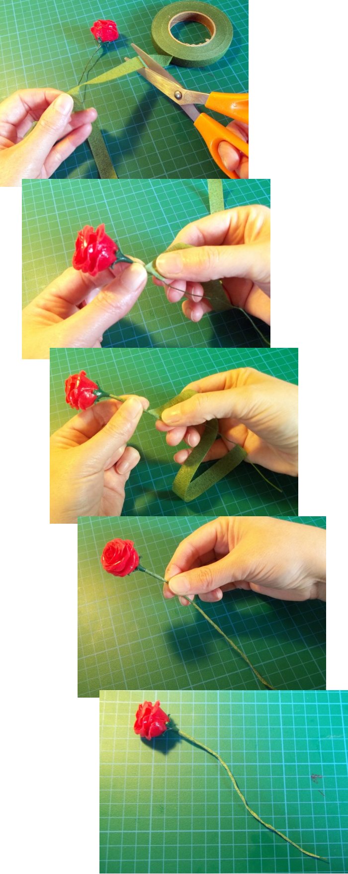 Things to make and do - making Cold Porcelain Roses